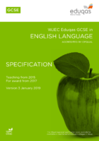 WJEC Eduqas GCSE in English Language