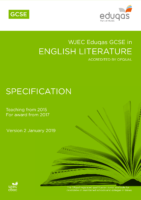 WJEC Eduqas GCSE in English Literature
