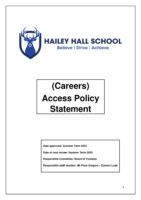 Careers – Access Policy – Review Summer 2023