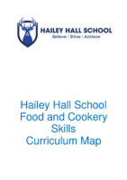 Food and Cookery Skills KS3 and KS4 Curriculum Map