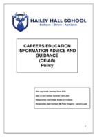 Careers Policy- Review Summer Term 2024