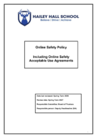 Online Safety Policy – Spring Term 2027